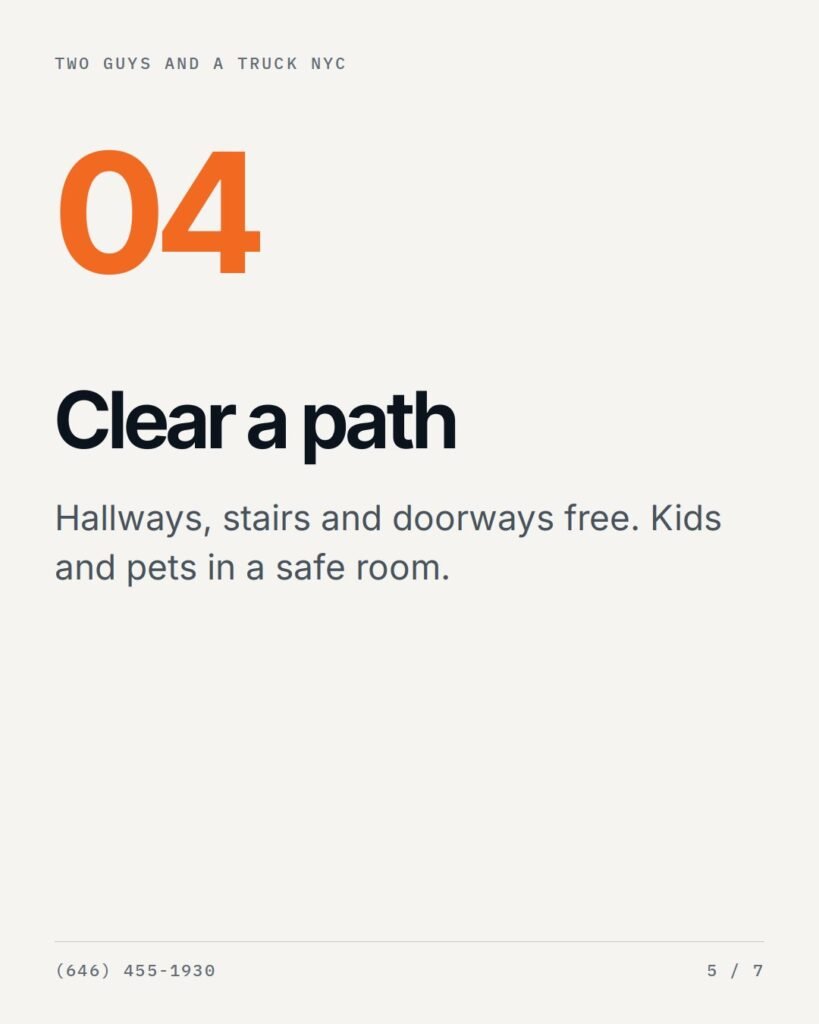 Clear a path: hallways, stairs and doorways